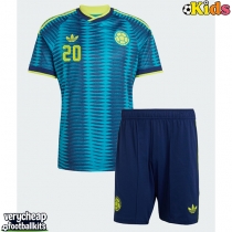 Colombia Juan Fernando Quintero #20 Replica Away Minikit World Cup 2026 Short Sleeve (+ pants)